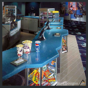 Newest design artificial stone retail display fixture